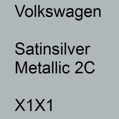 Volkswagen, Satinsilver Metallic 2C, X1X1.